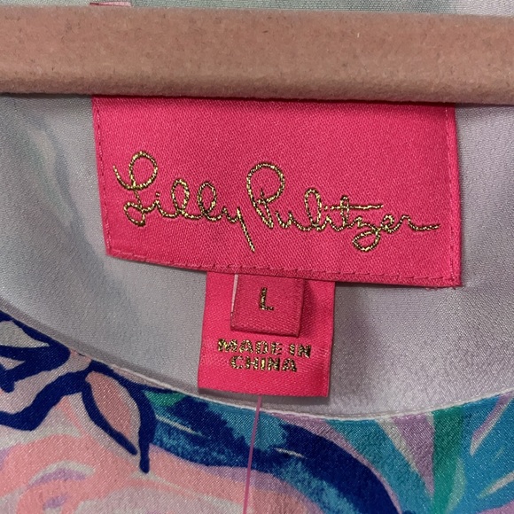 NWT silk Lilly Pulitzer Jackie dress size Large - Picture 2 of 4